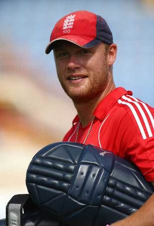 A relaxed Andrew Flintoff at the nets, St Lucia, April 2, 2009