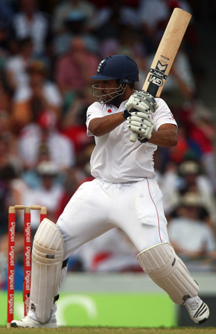 Ravi Bopara back-cuts during his maiden hundred, West Indies v England, Barbados, 4th Test, February 27, 2009